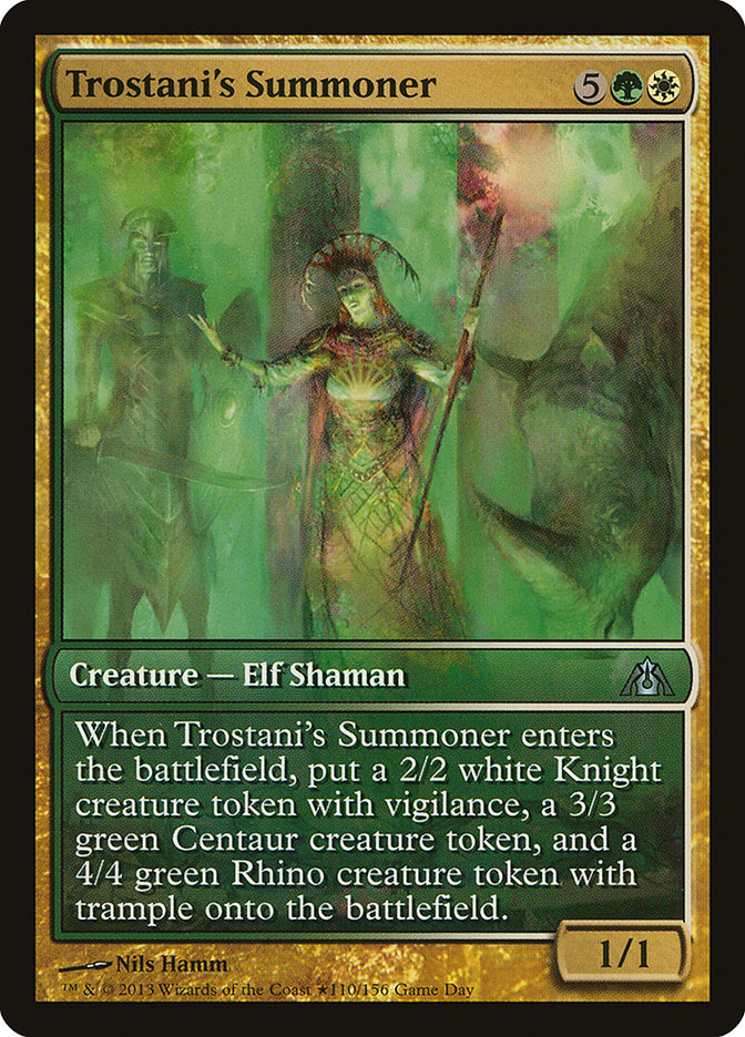 {C} Trostani's Summoner (Game Day) [Dragon's Maze Promos][PA DGM 110]