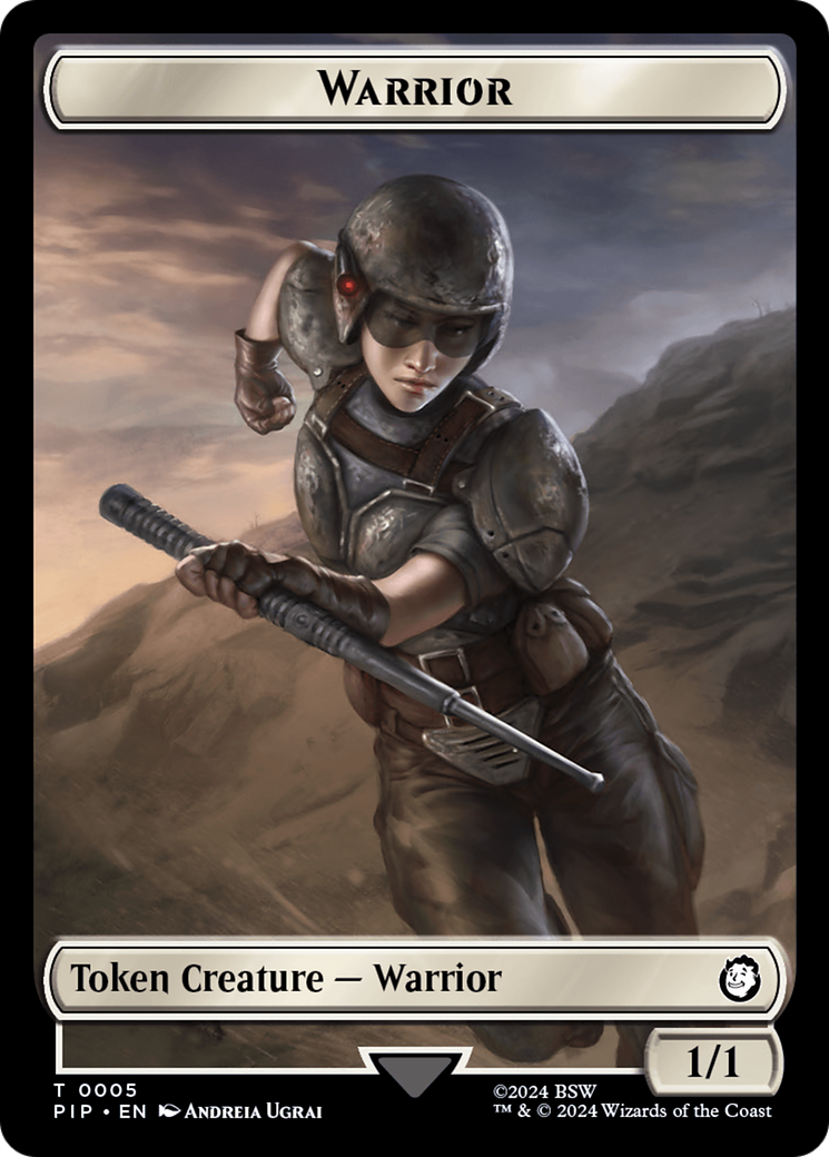 {T} Warrior // Food (0012) Double-Sided Token [Fallout Tokens][TPIP 5//12]