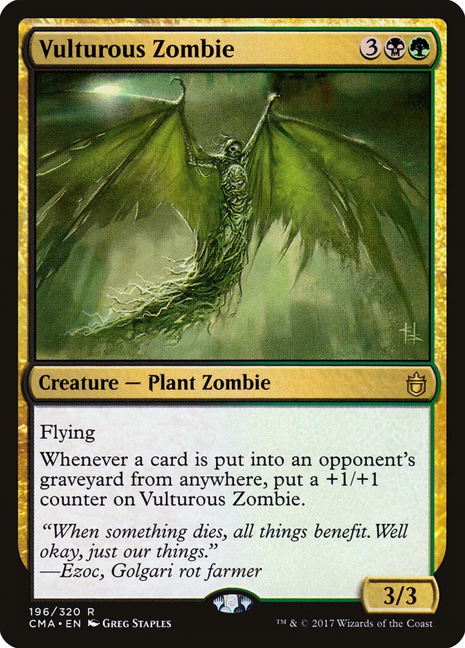 {R} Vulturous Zombie [Commander Anthology][CMA 196]