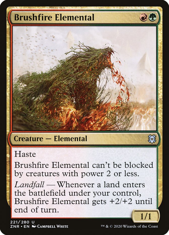 {C} Brushfire Elemental [Zendikar Rising][ZNR 221]