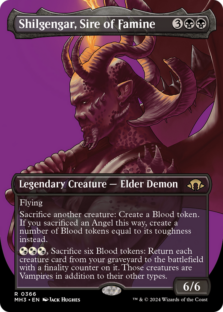 {R} Shilgengar, Sire of Famine (Borderless) [Modern Horizons 3][MH3 366]