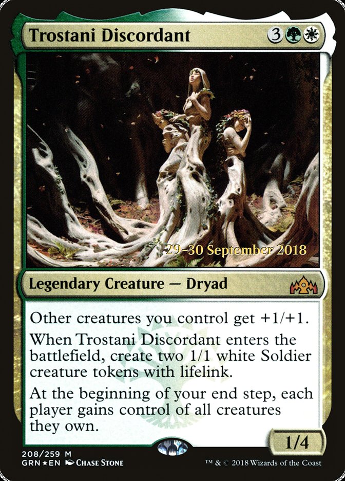 {R} Trostani Discordant [Guilds of Ravnica Prerelease Promos][PR GRN 208]