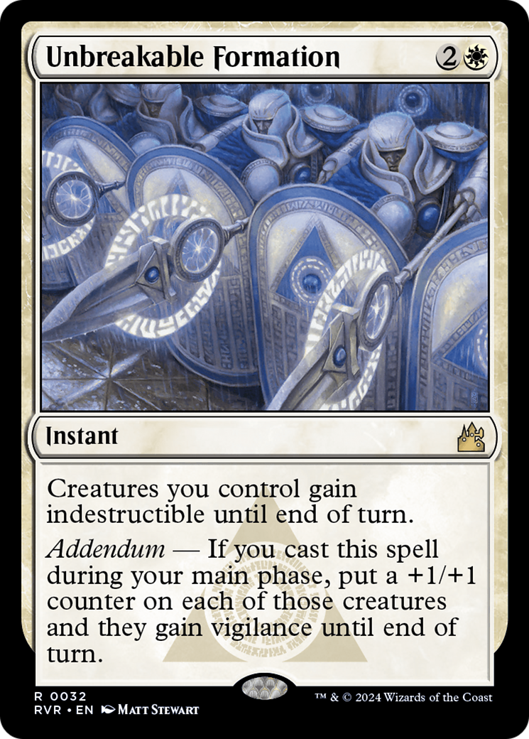 {R} Unbreakable Formation [Ravnica Remastered][RVR 032]