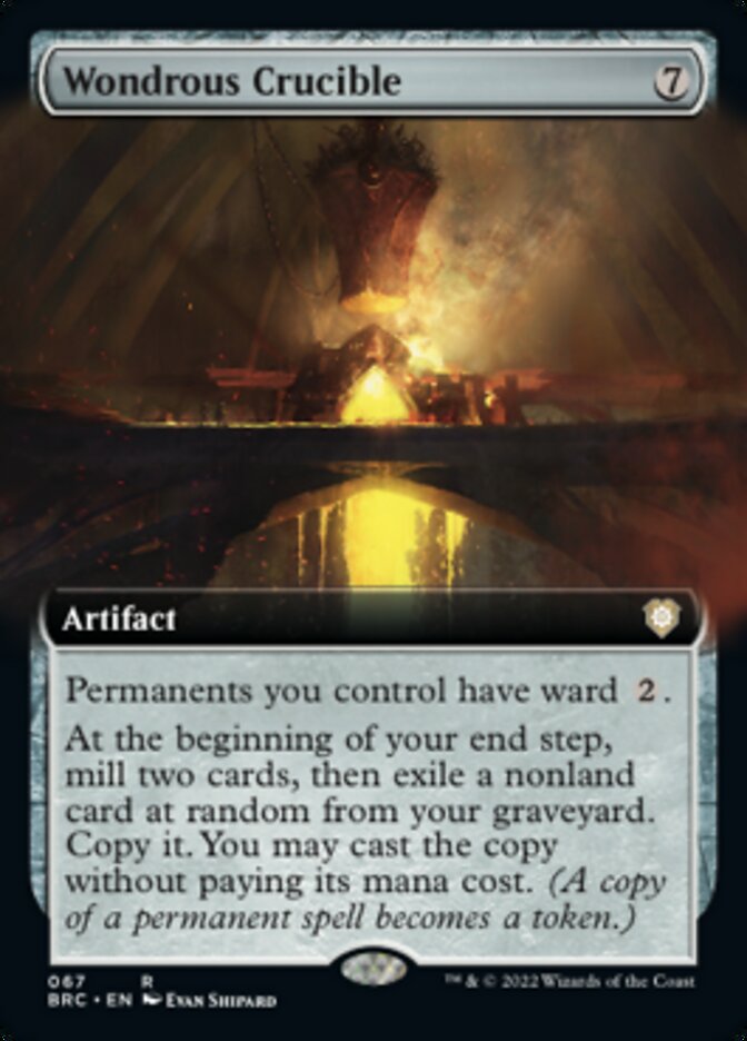 {R} Wondrous Crucible (Extended Art) [The Brothers' War Commander][BRC 067]