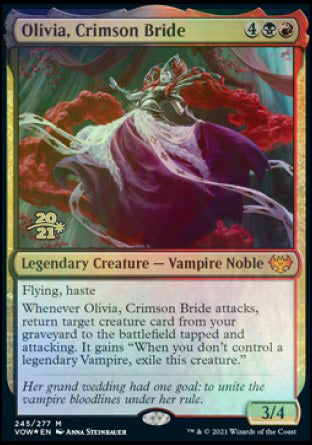 {@R} Olivia, Crimson Bride [Innistrad: Crimson Vow Prerelease Promos][PR VOW 245]