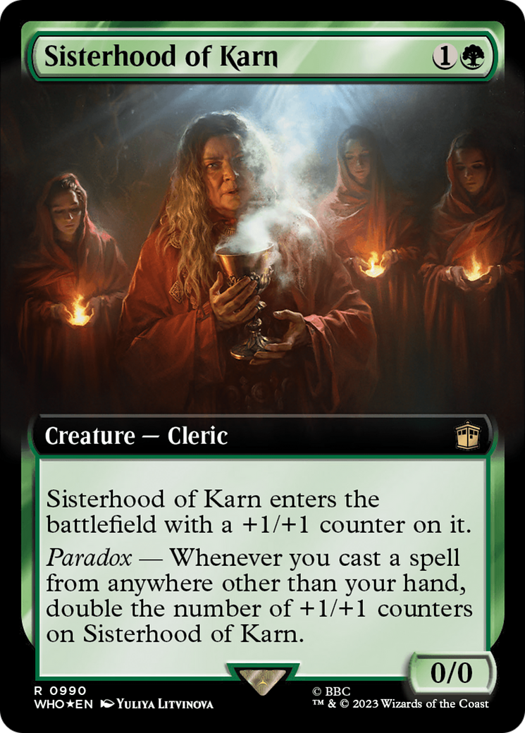 {R} Sisterhood of Karn (Extended Art) (Surge Foil) [Doctor Who][WHO 990]