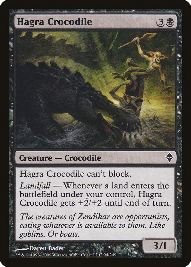 {C} Hagra Crocodile [Zendikar][ZEN 094]