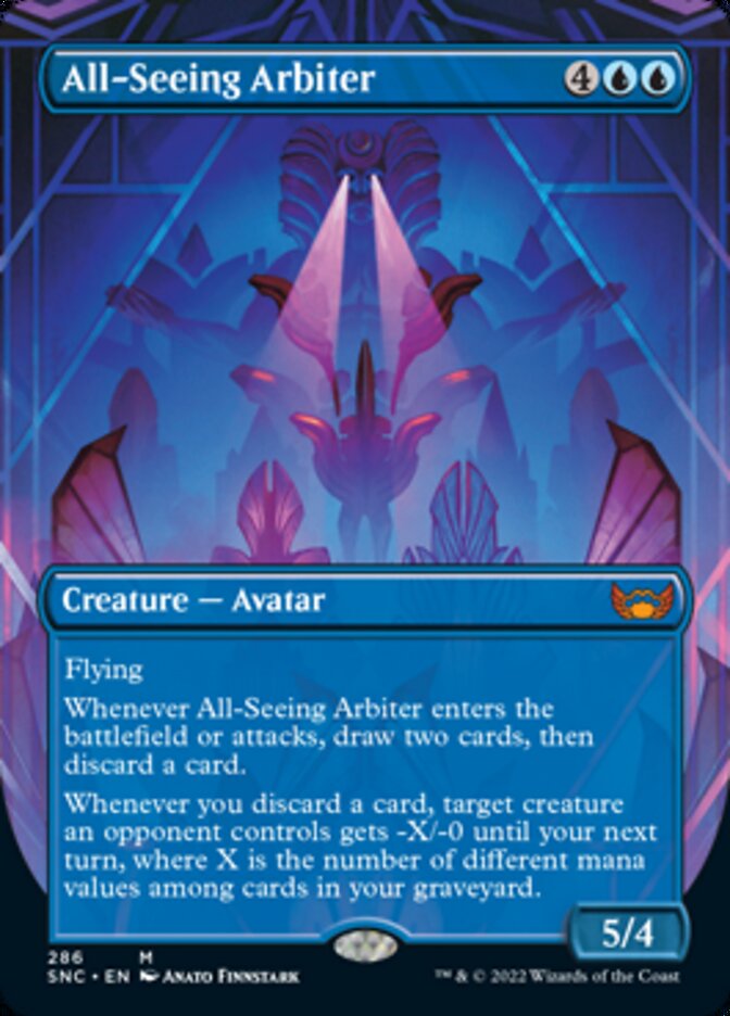 {R} All-Seeing Arbiter (Borderless Alternate Art) [Streets of New Capenna][SNC 286]