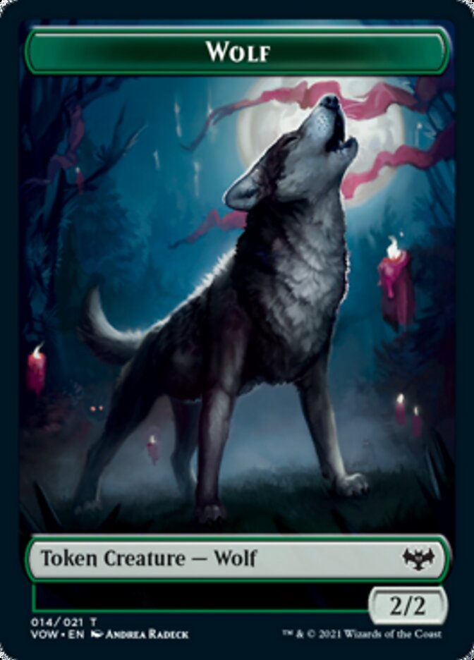 {T} Wolf Token (014) [Innistrad: Crimson Vow Tokens][TVOW 014]