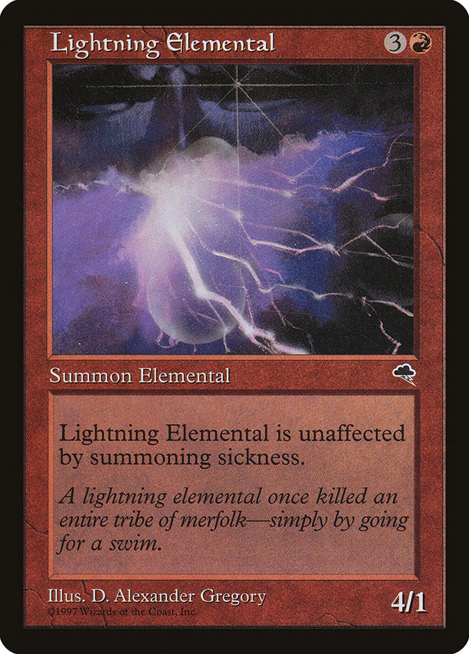 {C} Lightning Elemental [Tempest][TMP 186]