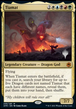 {R} Tiamat (Promo Pack) [Dungeons & Dragons: Adventures in the Forgotten Realms Promos][PP AFR 235]