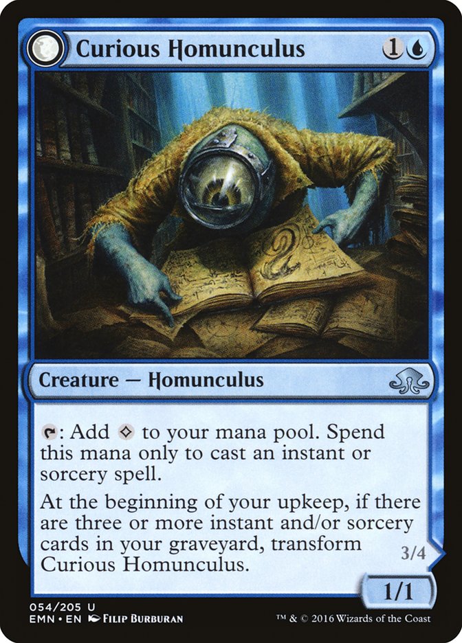 {C} Curious Homunculus // Voracious Reader [Eldritch Moon][EMN 054]