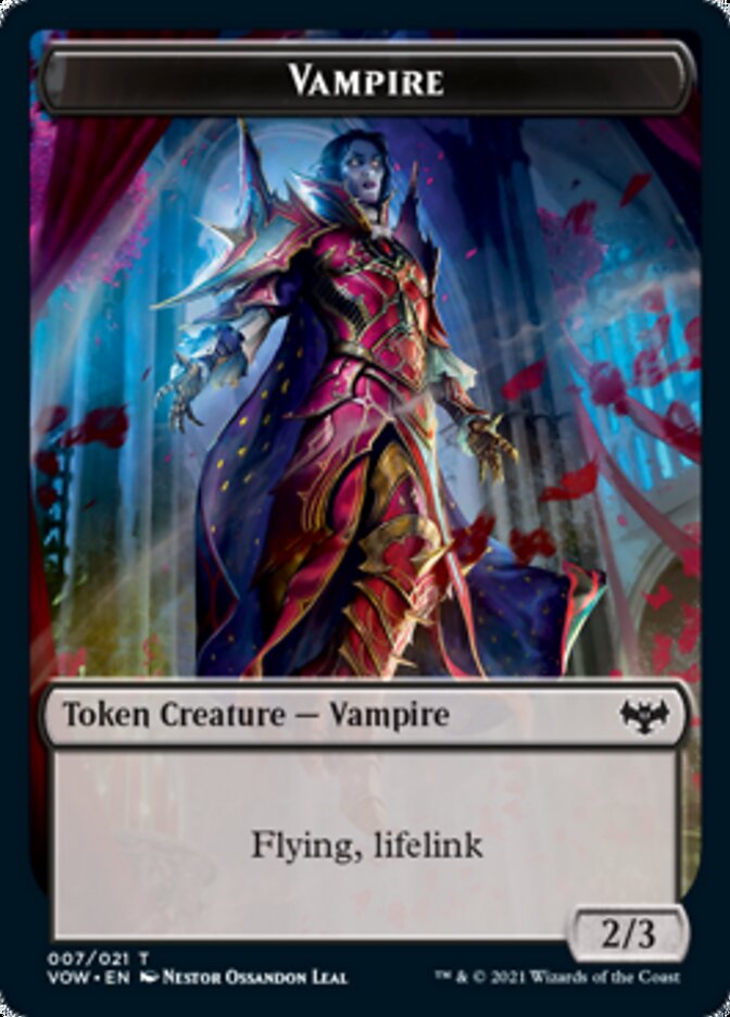 {T} Vampire Token (007) [Innistrad: Crimson Vow Tokens][TVOW 007]