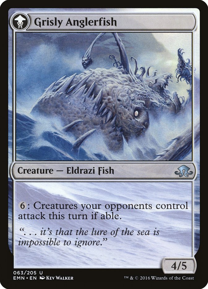 {C} Grizzled Angler // Grisly Anglerfish [Eldritch Moon][EMN 063]