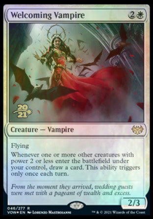 {@R} Welcoming Vampire [Innistrad: Crimson Vow Prerelease Promos][PR VOW 046]