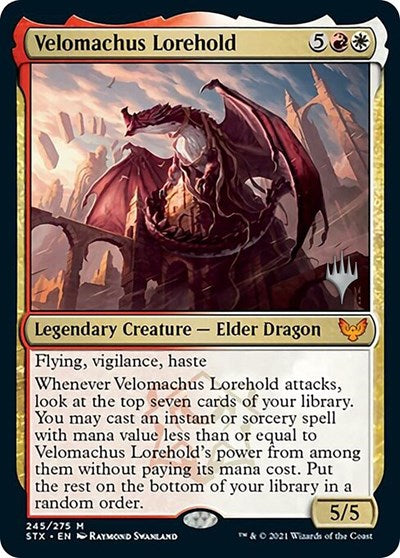 {R} Velomachus Lorehold (Promo Pack) [Strixhaven: School of Mages Promos][PP STX 245]