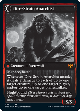 {R} Volatile Arsonist // Dire-Strain Anarchist [Innistrad: Double Feature][DBL 448]