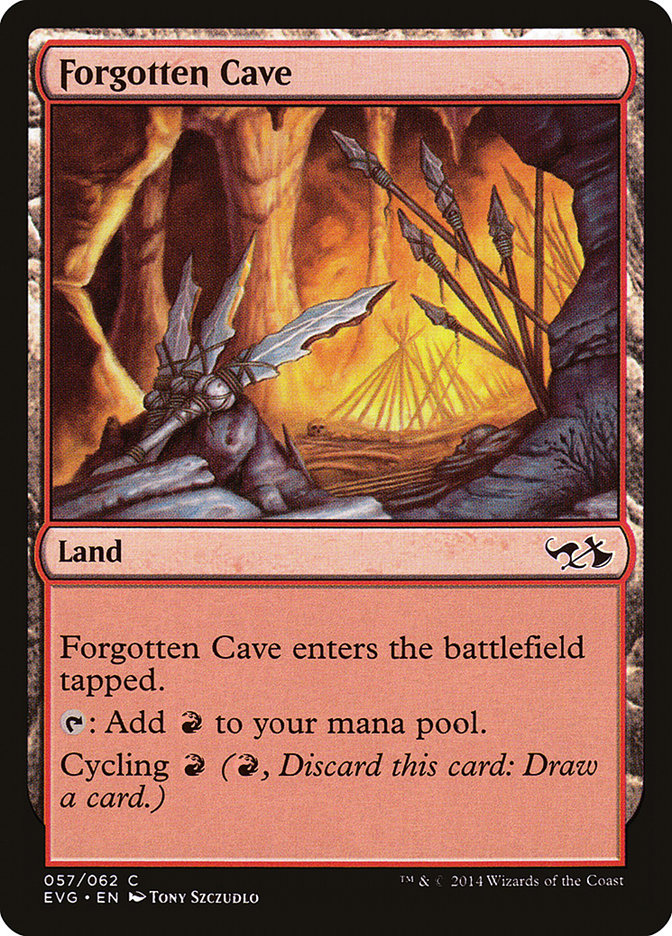 {C} Forgotten Cave (Elves vs. Goblins) [Duel Decks Anthology][EVG 057]