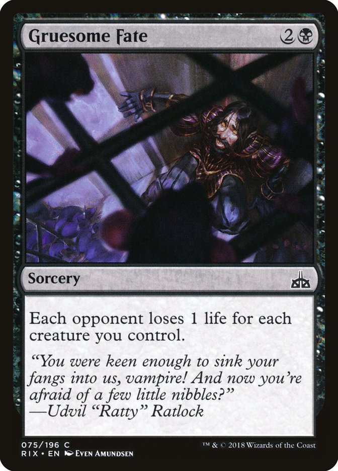 {C} Gruesome Fate [Rivals of Ixalan][RIX 075]