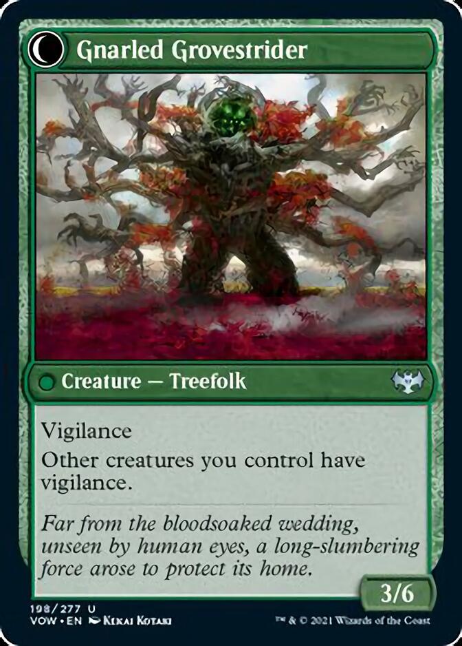 {C} Dormant Grove // Gnarled Grovestrider [Innistrad: Crimson Vow][VOW 198]