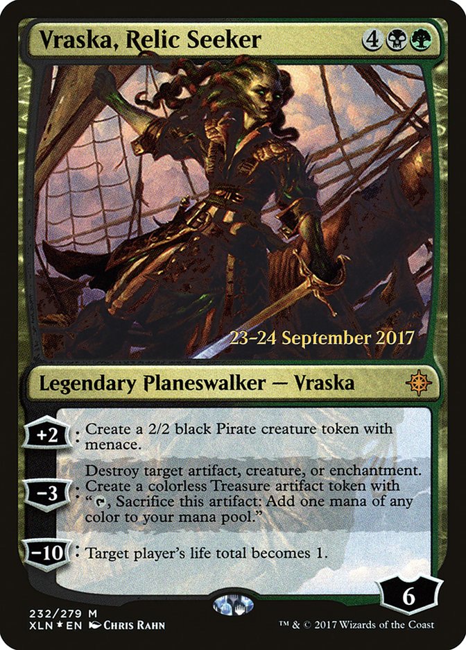 {R} Vraska, Relic Seeker [Ixalan Prerelease Promos][PR XLN 232]