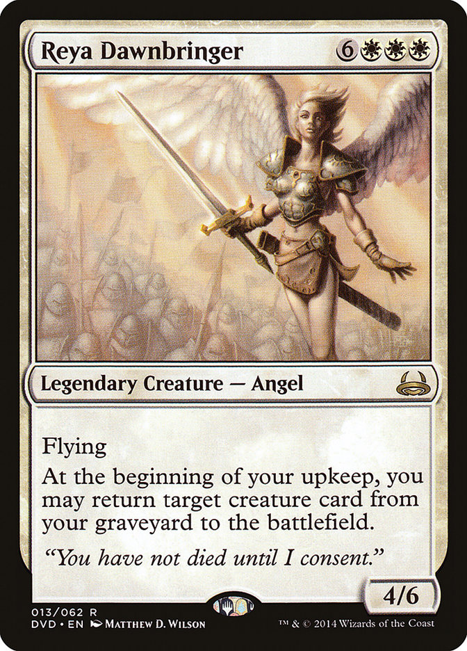 {R} Reya Dawnbringer (Divine vs. Demonic) [Duel Decks Anthology][DVD 013]