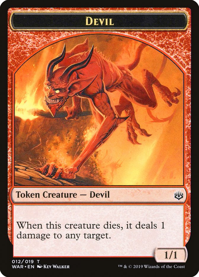 {T} Devil Token [War of the Spark Tokens][TWAR 012]