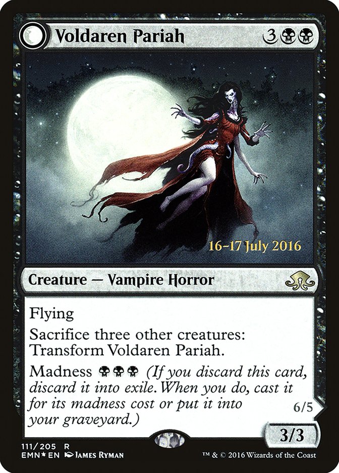 {R} Voldaren Pariah // Abolisher of Bloodlines [Eldritch Moon Prerelease Promos][PR EMN 111]