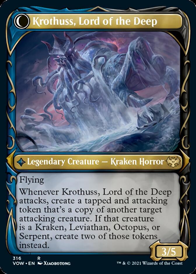 {R} Runo Stromkirk // Krothuss, Lord of the Deep (Showcase Fang Frame) [Innistrad: Crimson Vow][VOW 316]