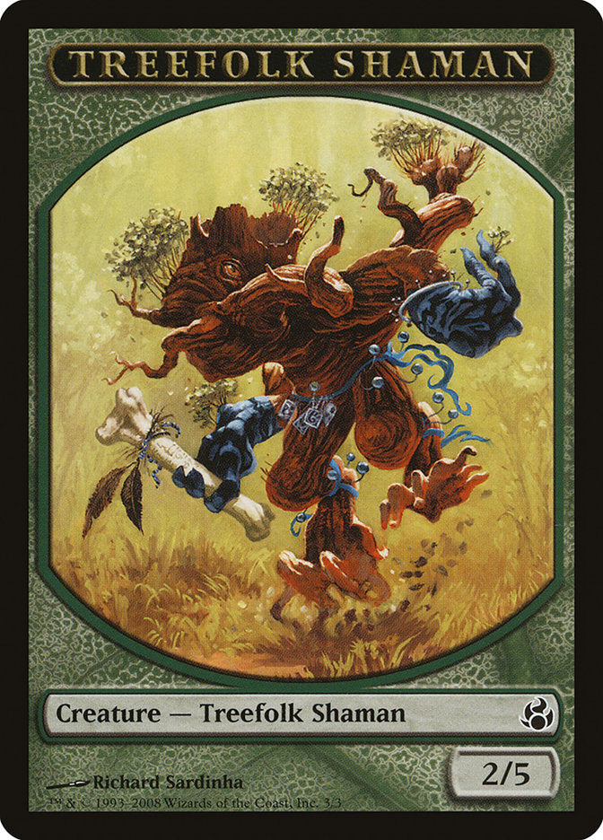 {T} Treefolk Shaman Token [Morningtide Tokens][TMOR 003]