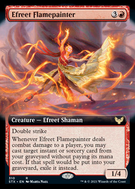 {R} Efreet Flamepainter (Extended Art) [Strixhaven: School of Mages][STX 310]