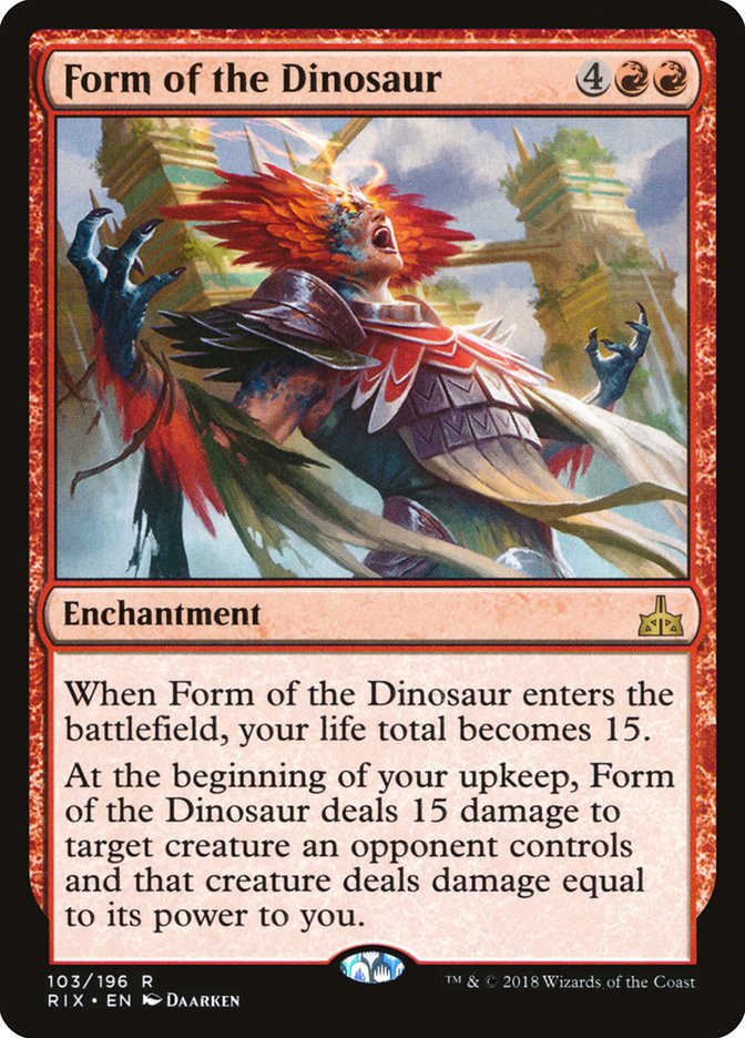 {R} Form of the Dinosaur [Rivals of Ixalan][RIX 103]