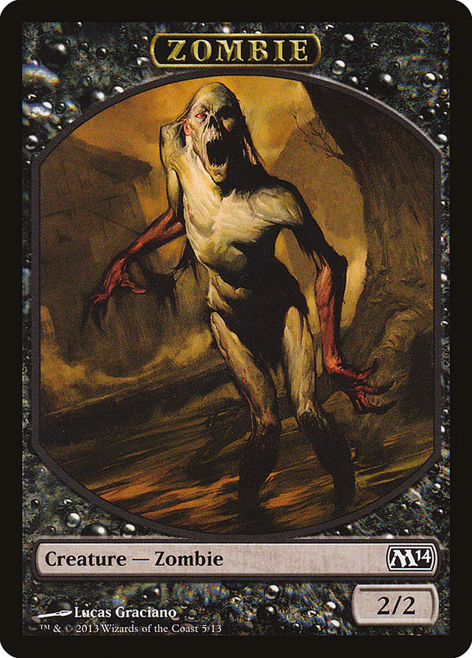 {T} Zombie Token [Magic 2014 Tokens][TM14 005]