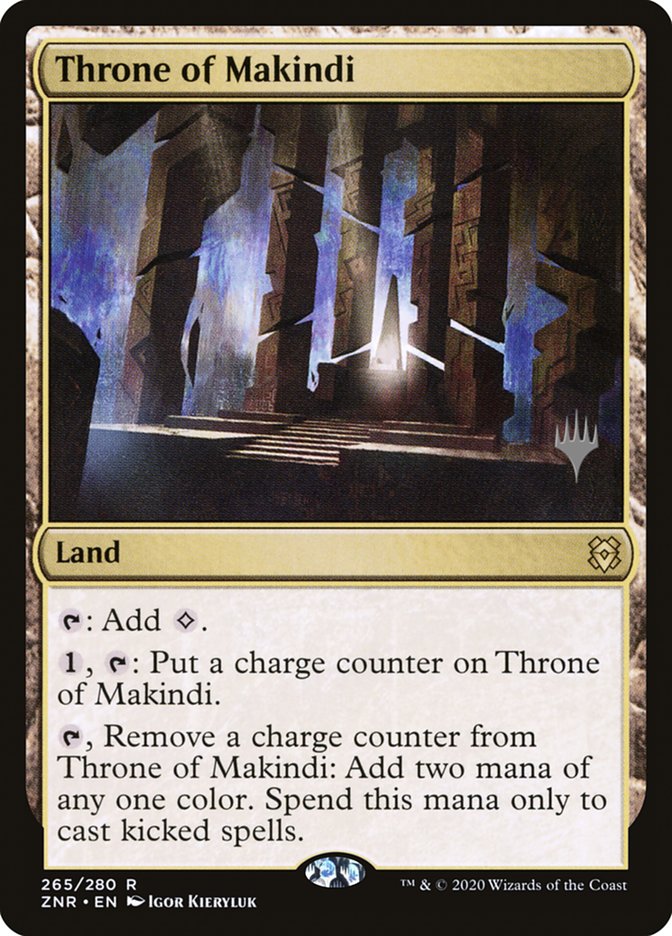 {R} Throne of Makindi (Promo Pack) [Zendikar Rising Promos][PP ZNR 265]