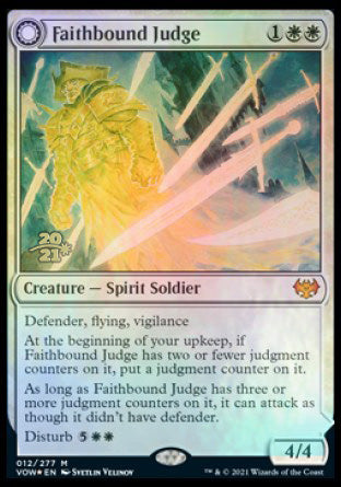 {@R} Faithbound Judge // Sinner's Judgment [Innistrad: Crimson Vow Prerelease Promos][PR VOW 012]