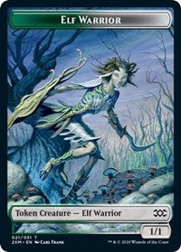 {T} Elf Warrior // Germ Double-sided Token [Double Masters Tokens][T2XM 021]