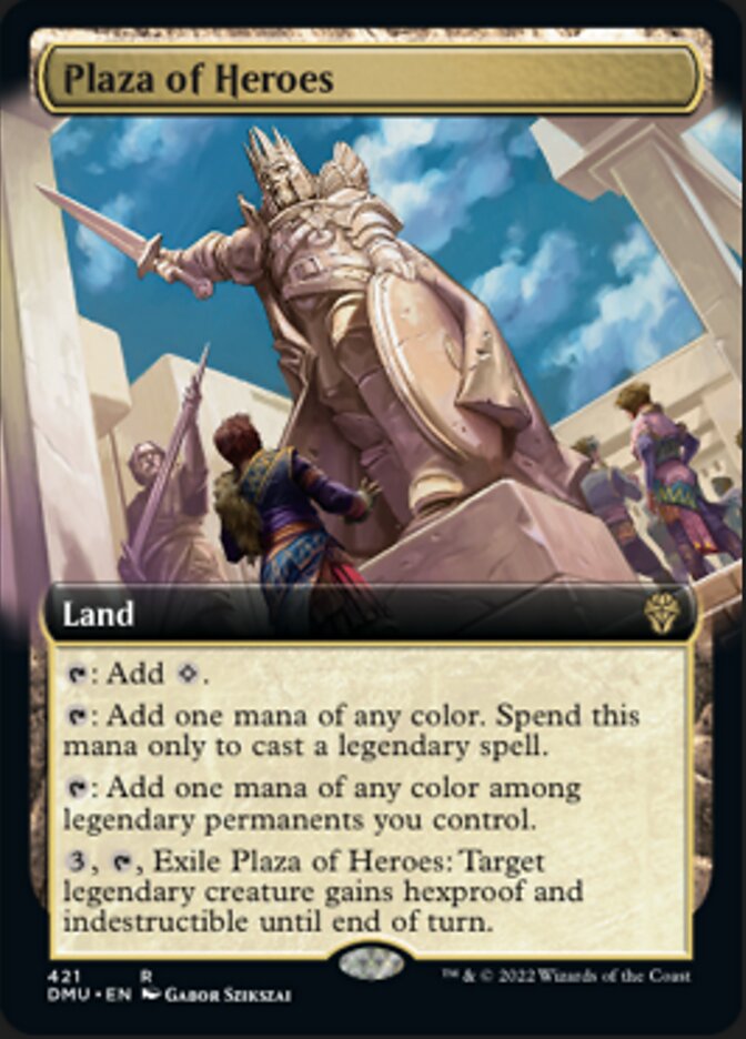 {@R} Plaza of Heroes (Extended Art) [Dominaria United][DMU 421]