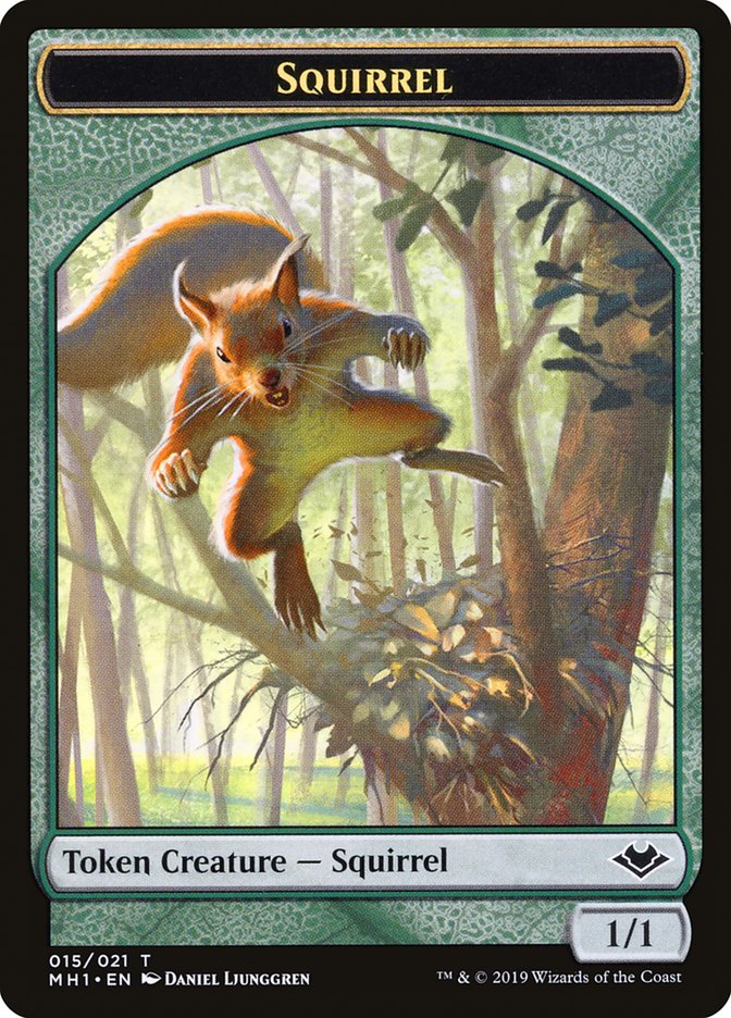 {T} Shapeshifter (001) // Squirrel (015) Double-sided Token [Modern Horizons Tokens][TMH1 001]