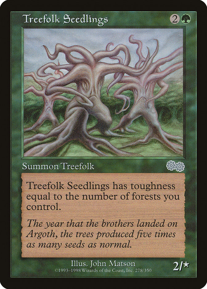 {C} Treefolk Seedlings [Urza's Saga][USG 278]