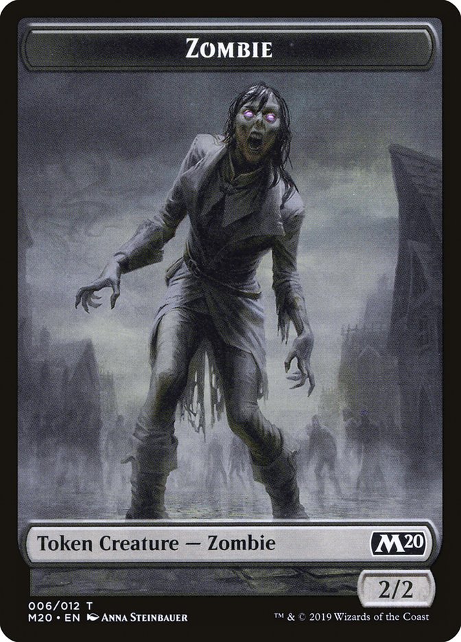 {T} Zombie Token [Core Set 2020 Tokens][TM20 006]