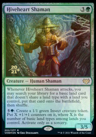 {@R} Hiveheart Shaman [Innistrad: Crimson Vow Prerelease Promos][PR VOW 202]