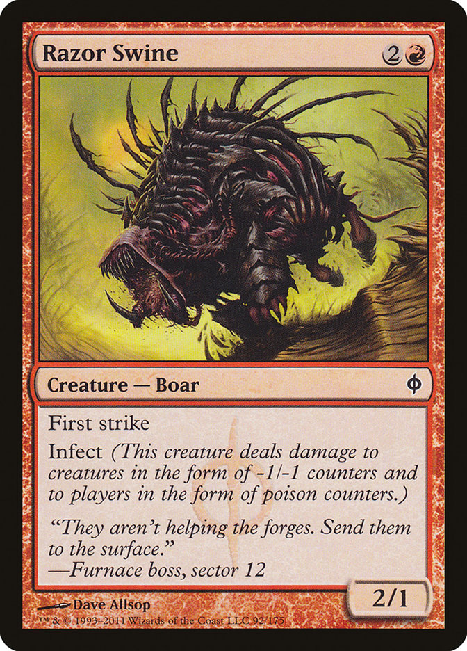 {C} Razor Swine [New Phyrexia][NPH 092]