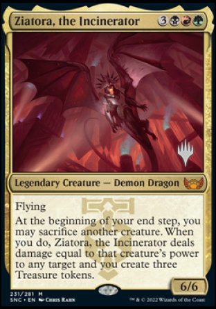 {R} Ziatora, the Incinerator (Promo Pack) [Streets of New Capenna Promos][PP SNC 231]