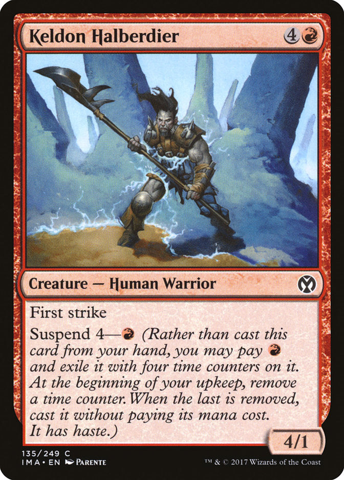 {C} Keldon Halberdier [Iconic Masters][IMA 135]