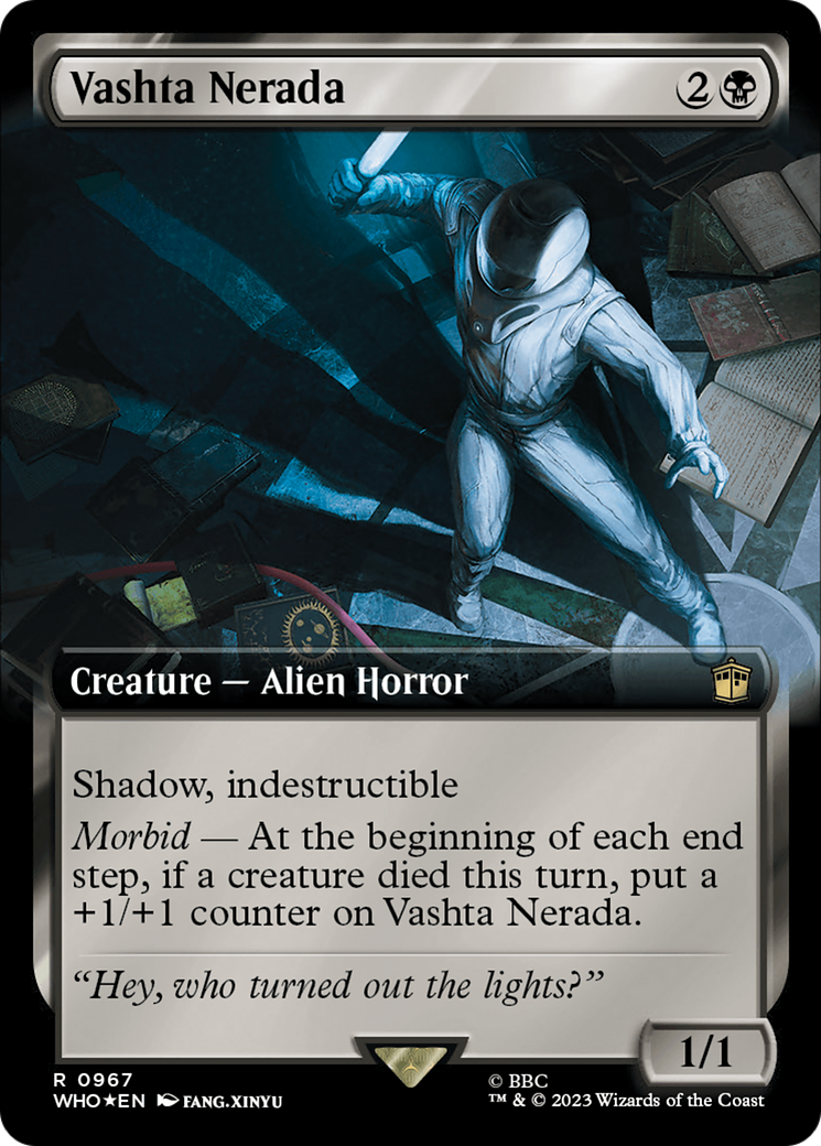 {R} Vashta Nerada (Extended Art) (Surge Foil) [Doctor Who][WHO 967]