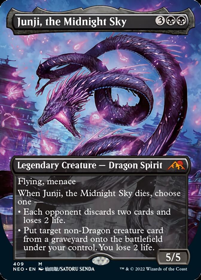 {R} Junji, the Midnight Sky (Borderless Alternate Art) [Kamigawa: Neon Dynasty][NEO 409]