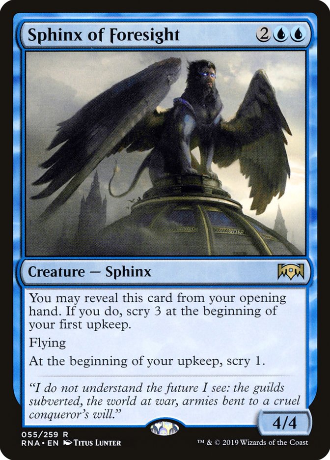 {R} Sphinx of Foresight [Ravnica Allegiance][RNA 055]