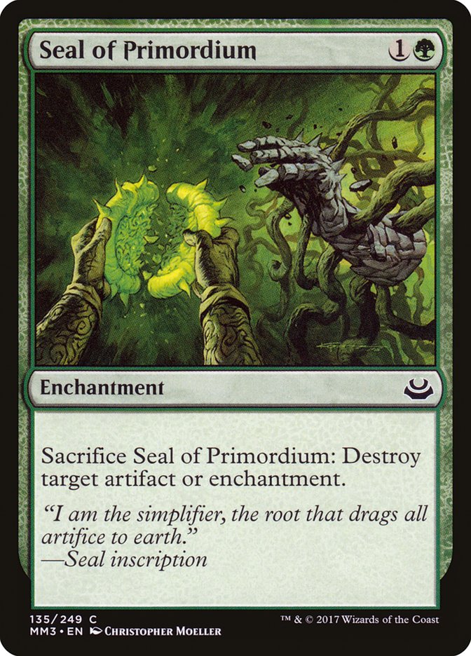 {C} Seal of Primordium [Modern Masters 2017][MM3 135]