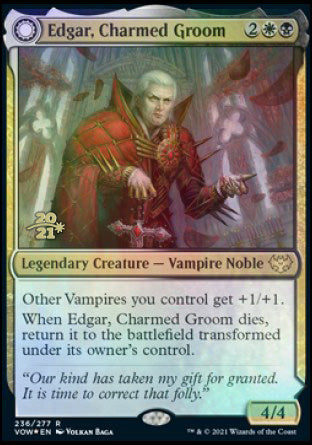 {@R} Edgar, Charmed Groom // Edgar Markov's Coffin [Innistrad: Crimson Vow Prerelease Promos][PR VOW 236]