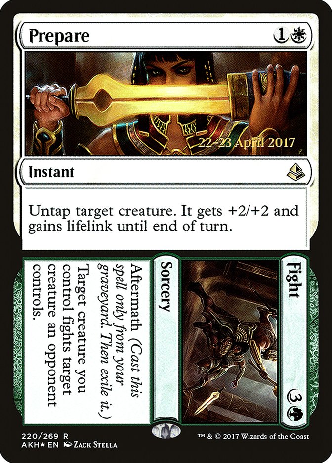 {R} Prepare // Fight [Amonkhet Prerelease Promos][PR AKH 220]